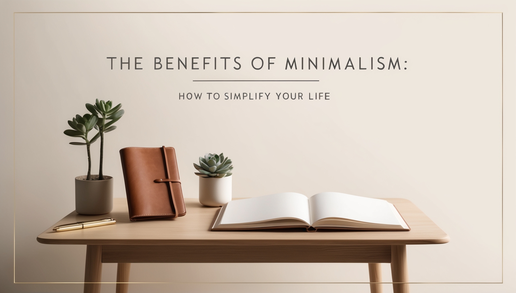 The Benefits of Minimalism - How to Simplify Your Life